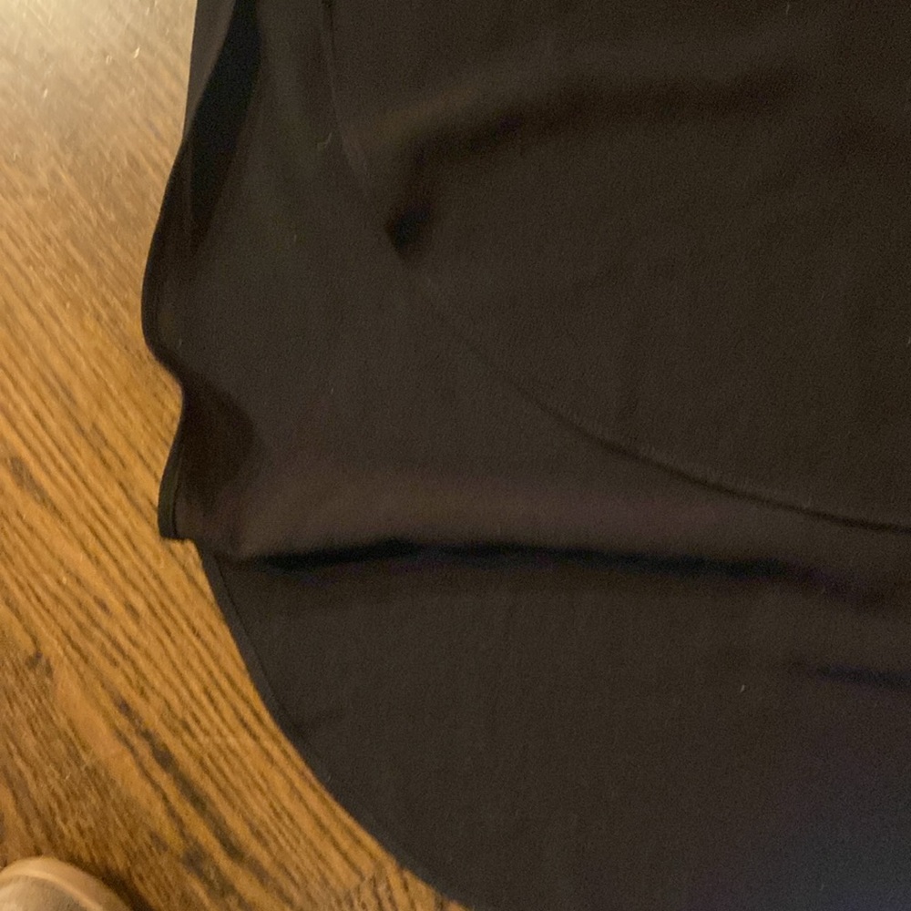 ❤️Dr2 Black V Neck Low High Sheer Cover Up - Picture 6 of 7